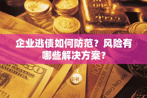 北京企业逃债如何防范？风险有哪些解决方案？