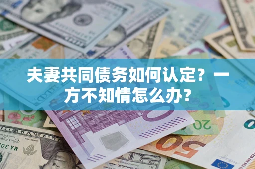 北京夫妻共同债务如何认定？一方不知情怎么办？