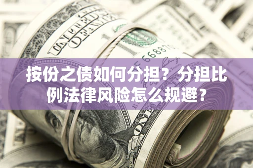北京按份之债如何分担？分担比例法律风险怎么规避？