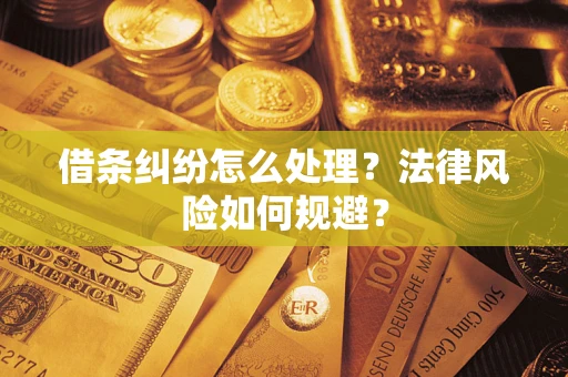 北京借条纠纷怎么处理？法律风险如何规避？