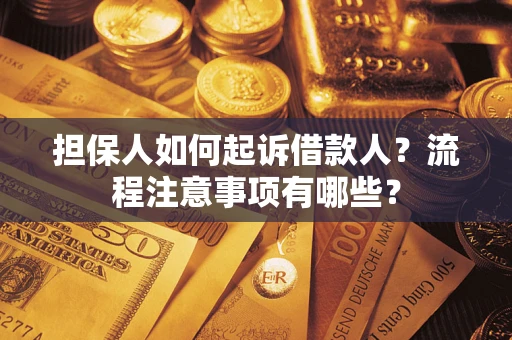 北京担保人如何起诉借款人？流程注意事项有哪些？